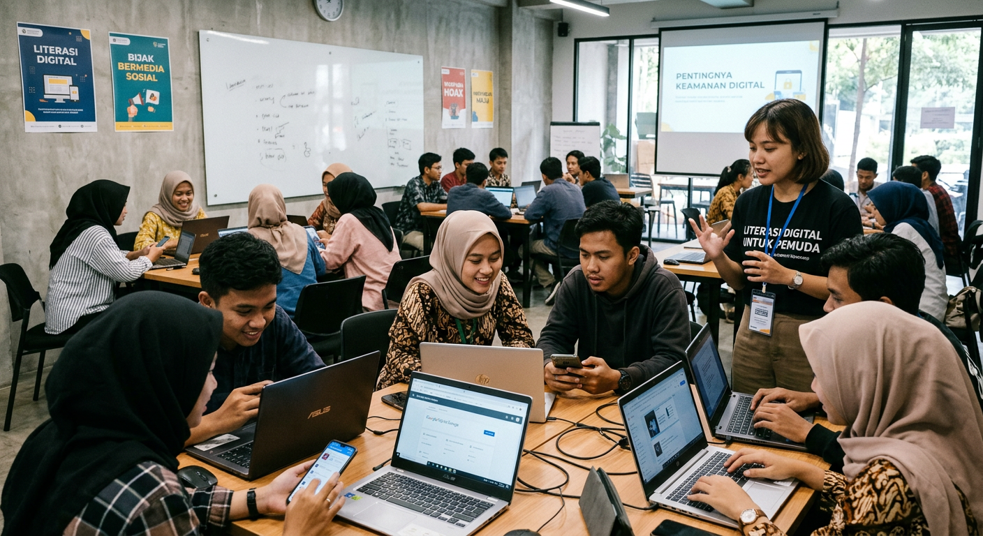 Workshop Literasi Digital Pemuda - kegiatan LIVESGP PONOROGO
